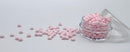 Glasperler 8/0 - Pastel pink matte inkl. fin rund æske med skruelåg