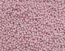 Glasperler 8/0 - Pastel pink matte inkl. fin rund æske med skruelåg