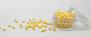Glasperler 8/0 - Pastel yellow matte inkl. fin rund æske med skruelåg