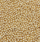 Glasperler 8/0 - Pearly ivory inkl. fin rund æske med skruelåg