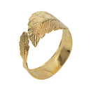 Servietringe, Guld blade, 4 stk.