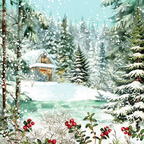 Ambiente, Cabin in the woods, Frokostserviet