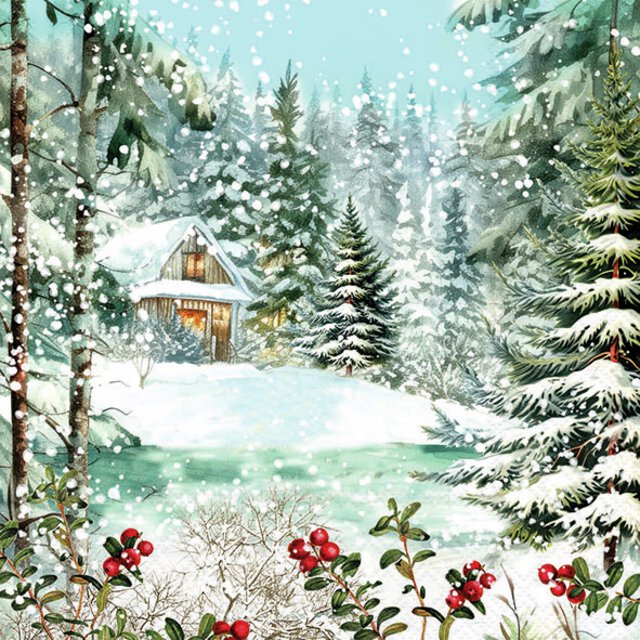 Ambiente, Cabin in the woods, Frokostserviet