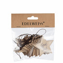 Træstjerner m snor og tekst, God Jul