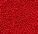 Glasperler 8/0 - Rose red inkl. fin rund æske med skruelåg