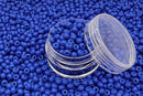 Glasperler 8/0 - Royal blue inkl. fin rund æske med skruelåg