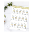 Stickers, champagneglas