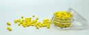 Glasperler 8/0 - Sunflower yellow inkl. fin rund æske med skruelåg