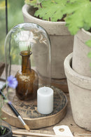 Bloklys Mini, Himmelgrå, 40x60 mm.