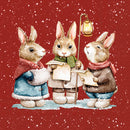 Ihr, Leise rieselt der schnee red, Frokostserviet