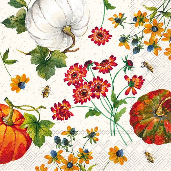 Ihr, Pumpkin flowers cream, Frokostserviet