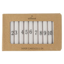 Kalenderlys, Kertelys 1-24