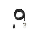 Ledning 5m med LED pære - sort til udendørs brug til 40 og 68 cm