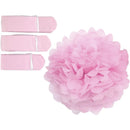 Papirpomponer 3 stk., Pink