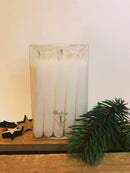 Juletræslys hvid, 20 stk