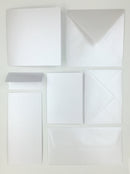 APP, Bordkort dobbelt, Perlemor Hvid