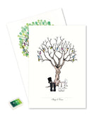 Gæsteplakat, Bryllup, Grøn