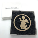 Engel i cirkel m. hjerte