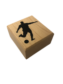 Stempel, Fodboldspiller, 3,5x3,5 cm.