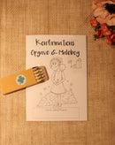 Male- og opgavebog, Konfirmation Pige