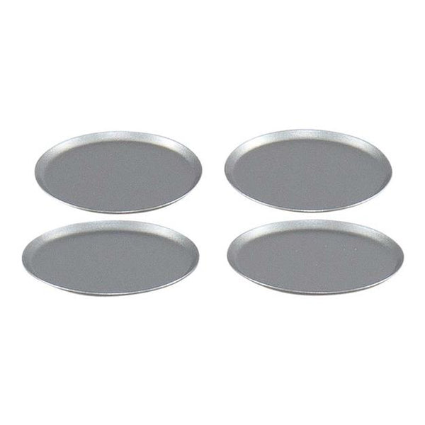 Lysfad sølv, Ø10 cm. 4 stk.