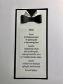 Menukort, Skjorte, 3 stk. pr. ark