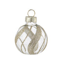 Julekugle med kortholder, Guld, 6 stk.