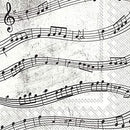 Fine små kaffeservitter i målene: 25 x 25 cm. Passer godt til den fest der har musik som tema.