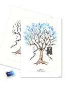 Gæsteplakat, Konfirmation dreng, Blå