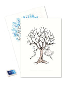 Gæsteplakat, Konfirmation pige, Blå