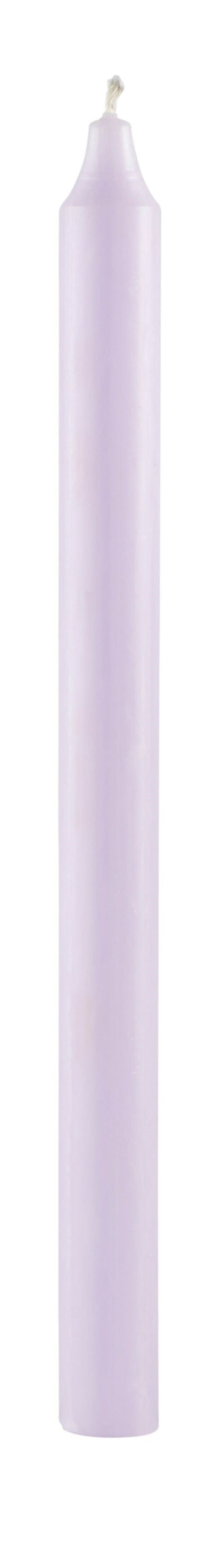 Rustik stagelys, Lys lilla, 29 cm.