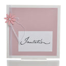 Invitation Lykke diy, Lyserød