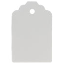 Manillamærke DP, 4,5x6,7 cm., Hvid