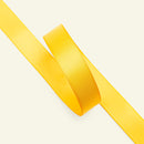 Satinbånd, Solgul 15 mm., Pr. meter