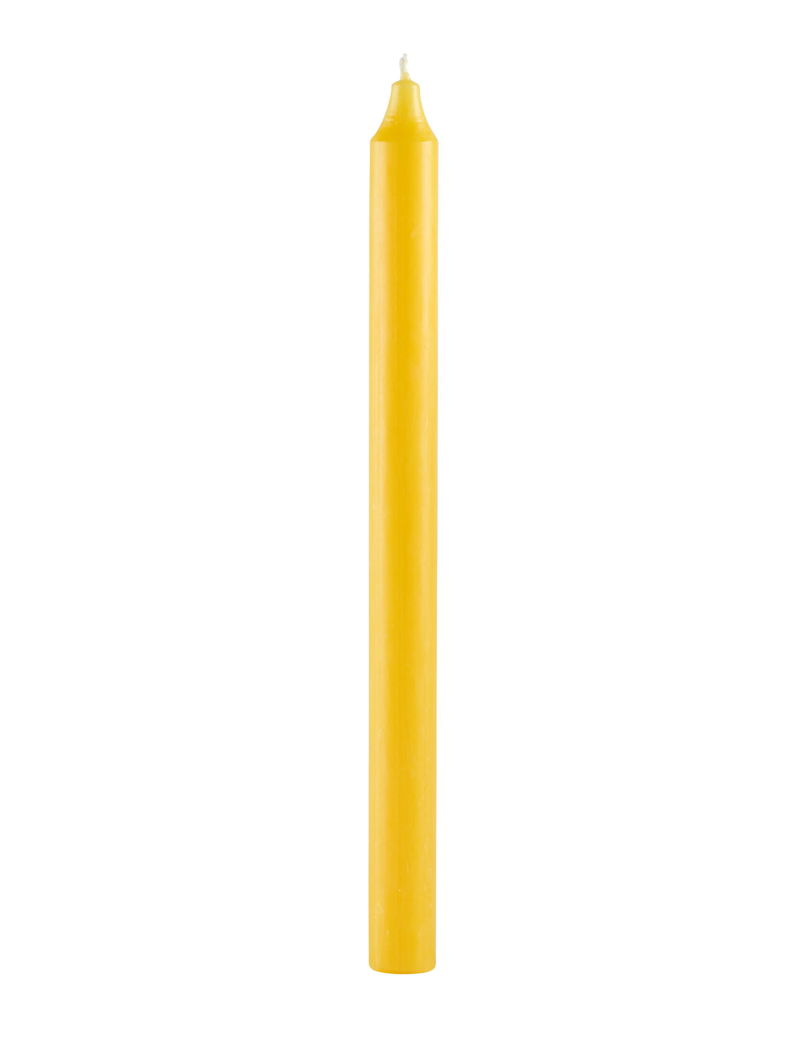 Rustik stagelys, Citrongul, 29 cm.