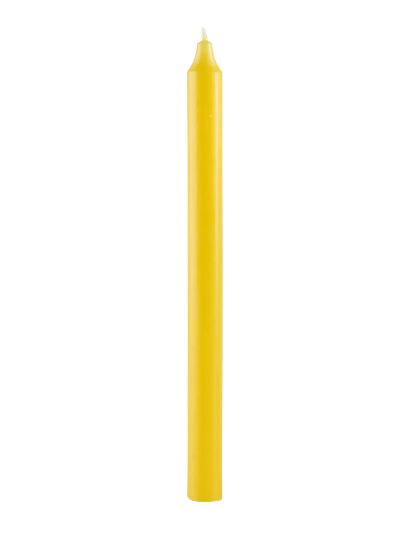 Rustik stagelys, Lysegul, 29 cm.
