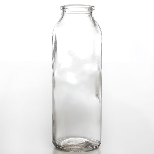 Vase, Høj klar glas, 5x16 cm.