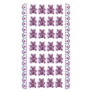 Stickers, Lyserød bamse, 28 stk.