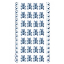 Stickers, Lyseblå bamser, 28 stk.