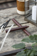 Rustik stagelys, Chokolade, 18 cm.