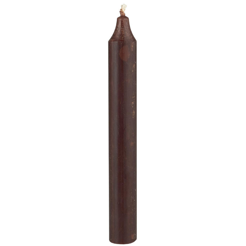 Rustik stagelys, Chokolade, 18 cm.