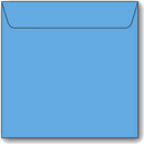 Papperix, Kvadratisk Kuvert, 5 stk, Flere farver