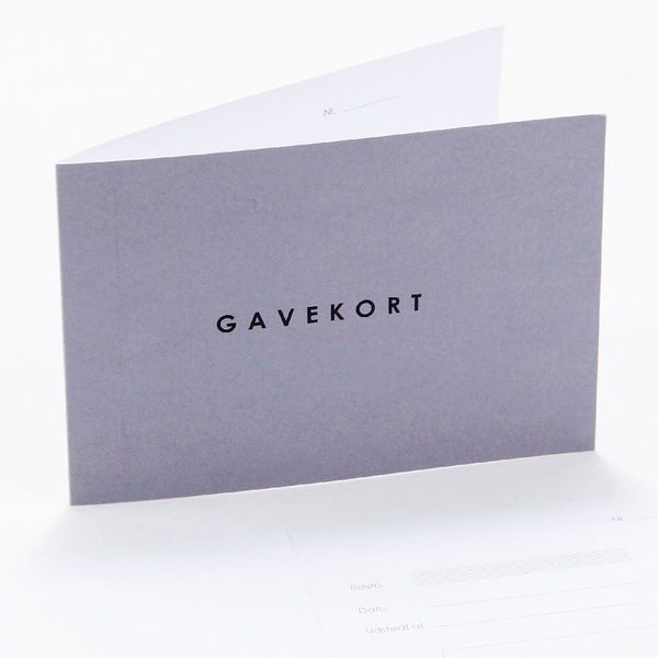 Diy Gavekort, grå