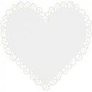 Bordkort, Hjerte, 10 stk.