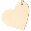 Bordkort, Træhjerte, 10 stk.
