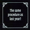 Ihr 90 års fødselsdag, Same procedure, kaffeserviet