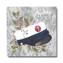 Ihr, Student blå med grå baggrund, Frokostserviet