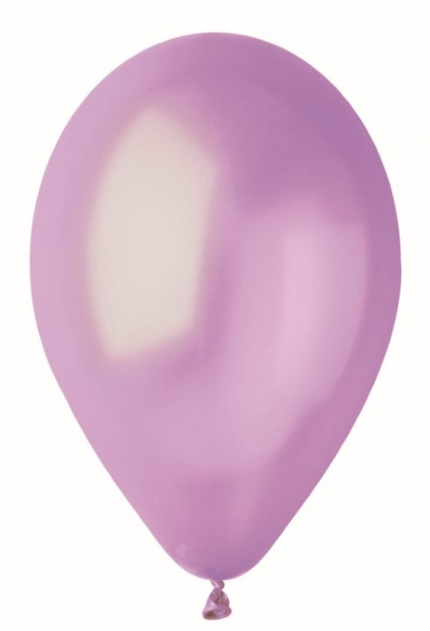 Ballon, Metallic lavendel, 5 stk.