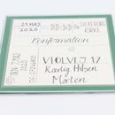 Invitation til konfirmation med magnet 10,5 x 10,5 cm, grøn