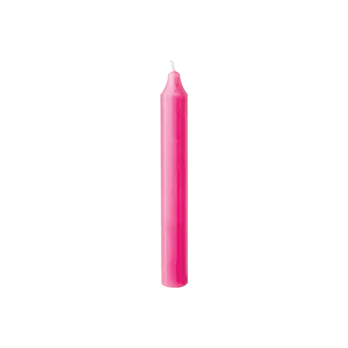 Rustik stagelys, Pink, 18 cm.